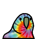 tiedye parrot slack emoji