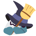 :blahaj-witch-broom: